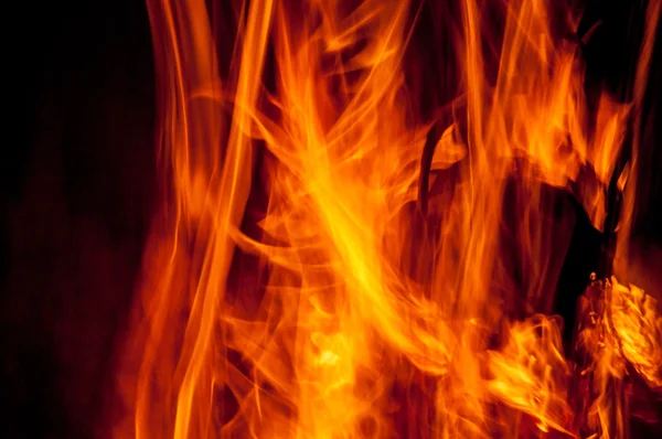 Flames of a fire — Stock Photo, Image