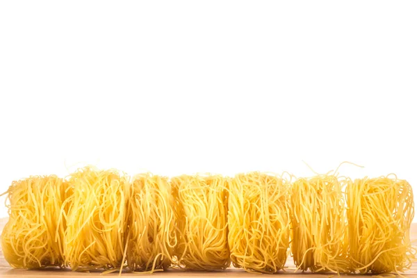 Angel's Hair Spaghetti in a Line — Stock Photo, Image