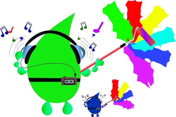 Resmin altında müzik