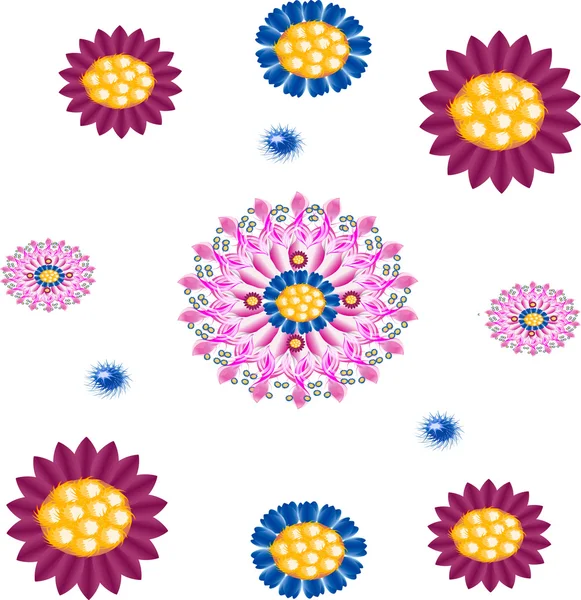 Parlak tonları desen Olağandışı çiçek