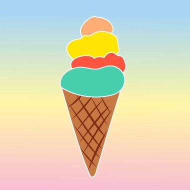Download Ice Cream With Tastes Free Vector Eps Cdr Ai Svg Vector Illustration Graphic Art