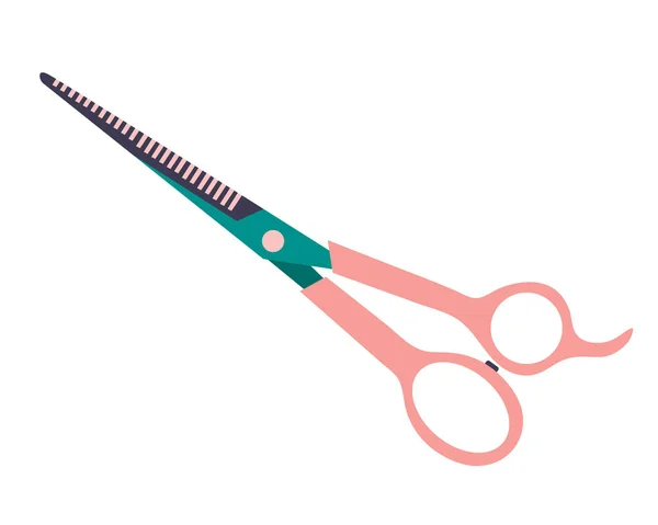 Frisörsax för klippning av hår i salongen. Ett stylistiskt verktyg. vektor ikon på vit bakgrund — Stock vektor