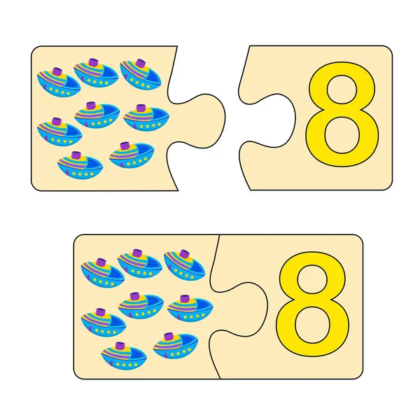 Cor Por Números. Jogo De Quebra-cabeça Para Educação Infantil, Desenho E  Matemática De Aprendizagem Royalty Free SVG, Cliparts, Vetores, e  Ilustrações Stock. Image 186643463