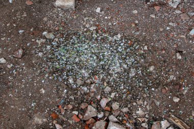 Yerde bir sürü kuş pisliği var.