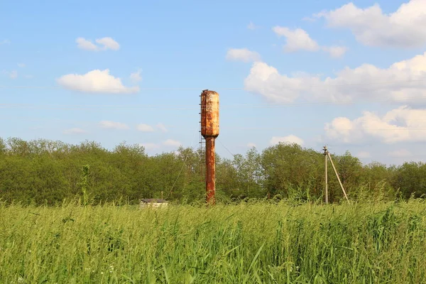 Vodárenská Věž Zemědělském Poli — Stock fotografie