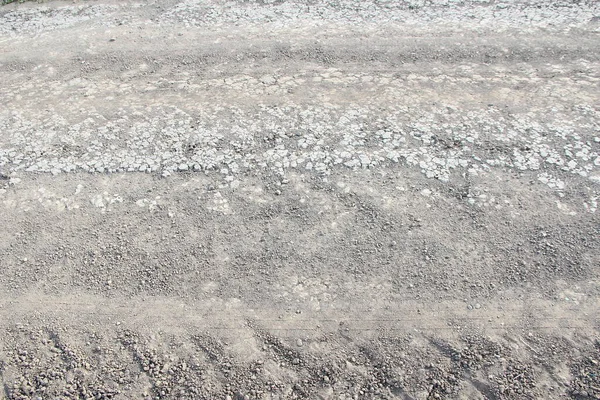 Pistes Machines Agricoles Sur Route Campagne — Photo