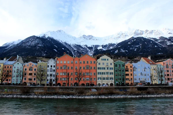 Colorful houses in Innsbruck, Austria — Stock Photo, Image
