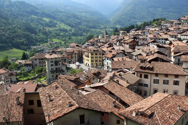 Bagolino 在意大利北部的全景视图 — 图库照片