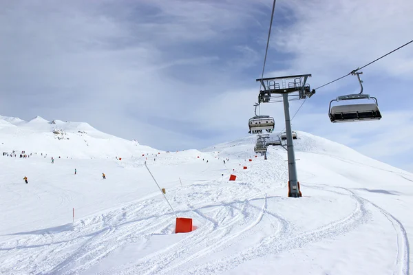 Chairlift in Alps, Zillertal in Austria — Stock Photo, Image