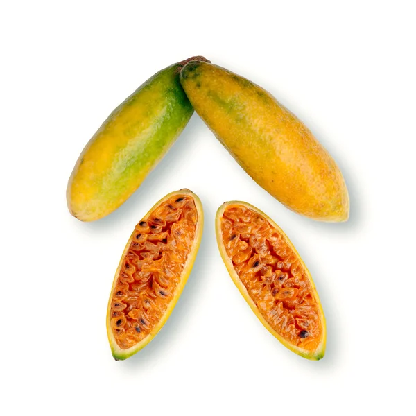 Olgun taze muz tutku meyve (muz maracuja)