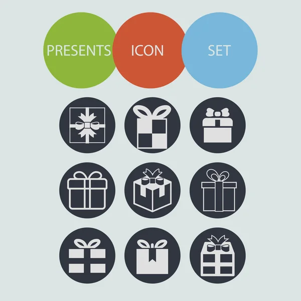 Present icons — Stock Photo, Image