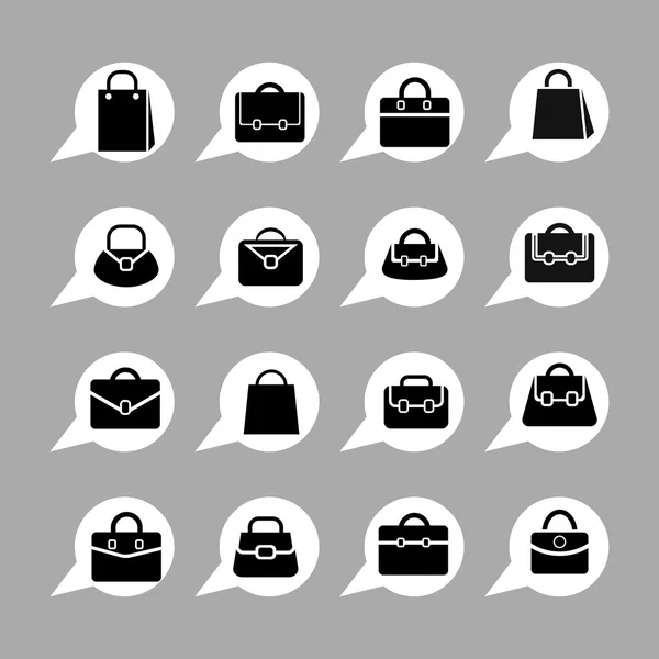 Bag icons — Stock Vector