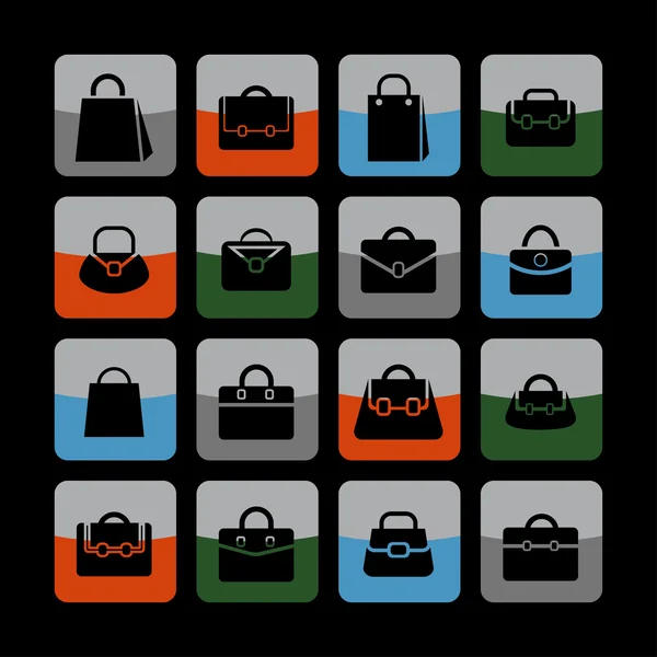 Iconos bolsa — Archivo Imágenes Vectoriales