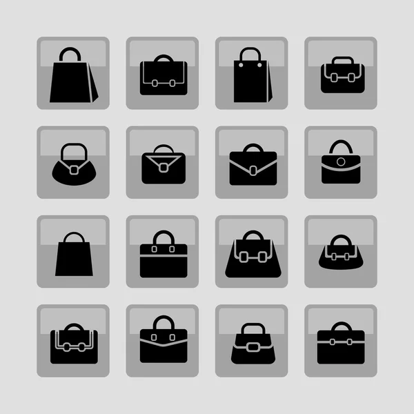 Bag icons — Stock Vector