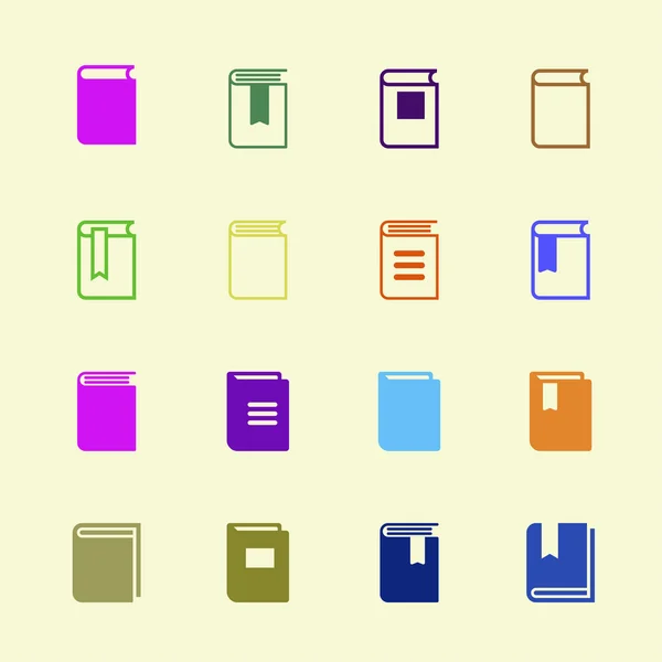 Libro Iconos — Vector de stock