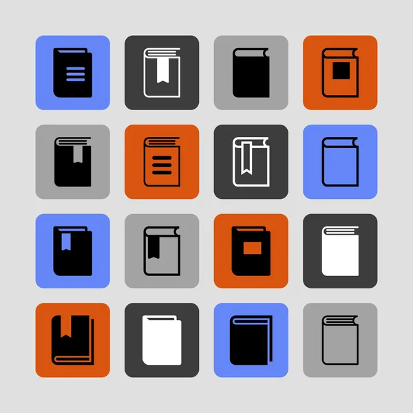 Book icons — Stock Vector