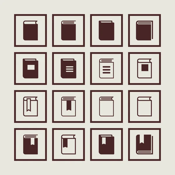 Libro Iconos — Archivo Imágenes Vectoriales