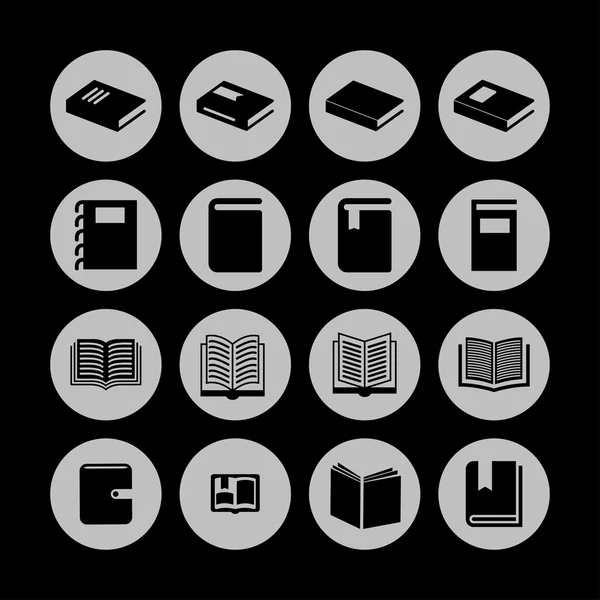 Libro Iconos — Archivo Imágenes Vectoriales