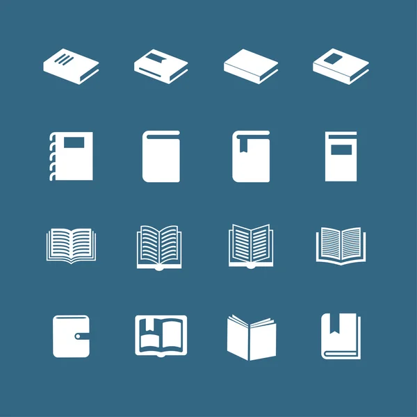 Libro Iconos — Archivo Imágenes Vectoriales