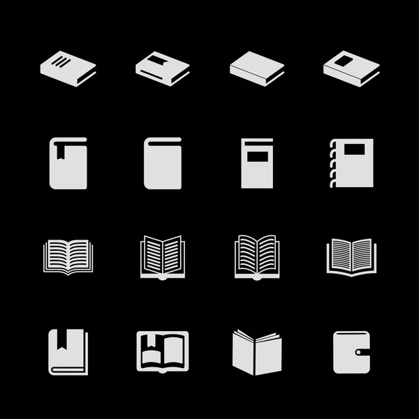 Libro Iconos — Vector de stock