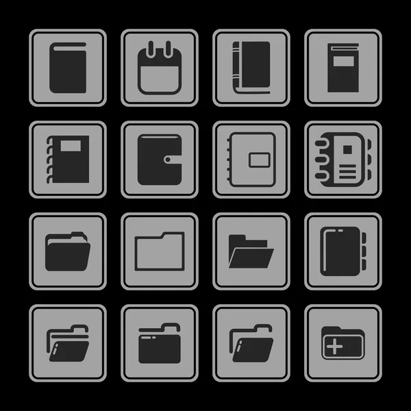 Bureau icosn — Image vectorielle