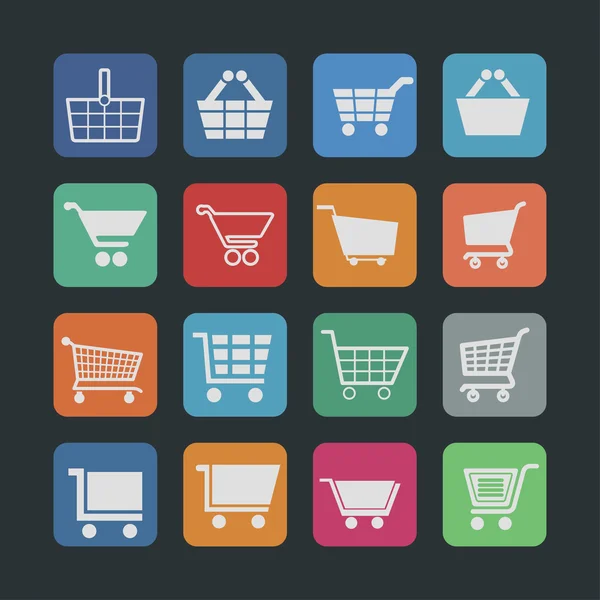 Iconos de mercado — Vector de stock