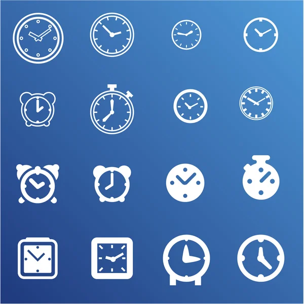 Uhr-Symbole — Stockvektor