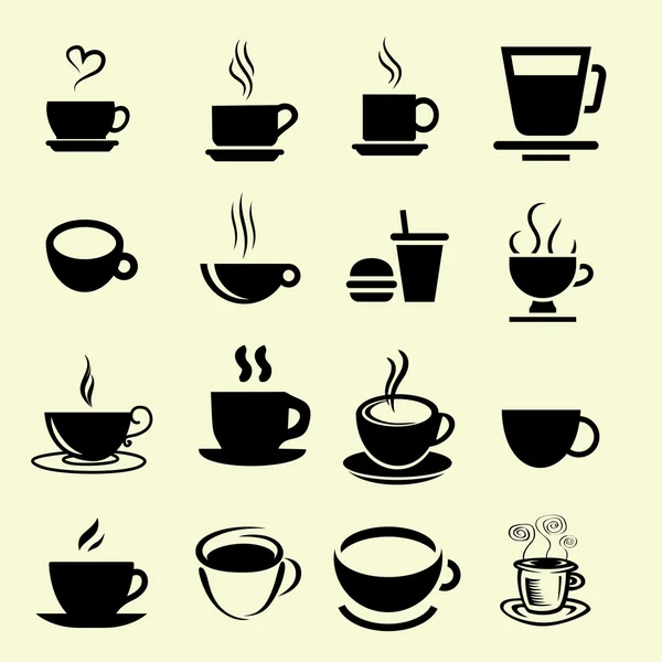 Cofe icons — Stock Vector