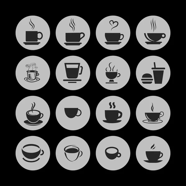 Cofe icons — Stock Vector