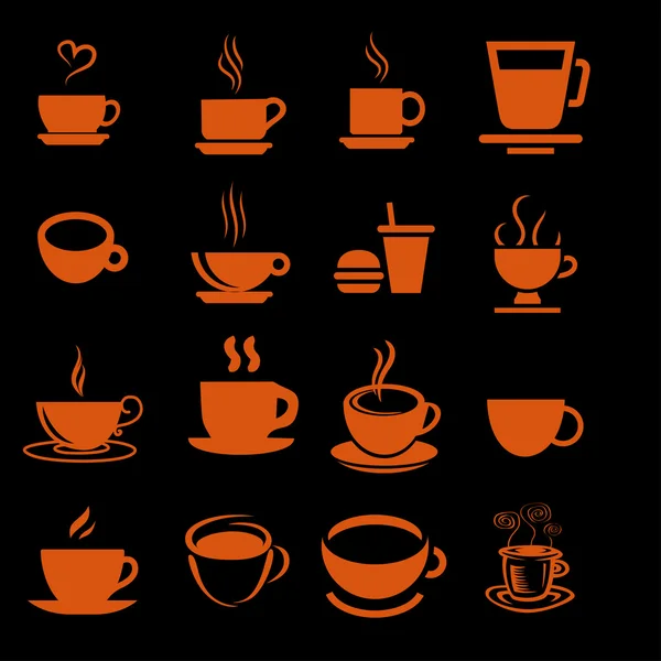 Cofe icons — Stock Vector