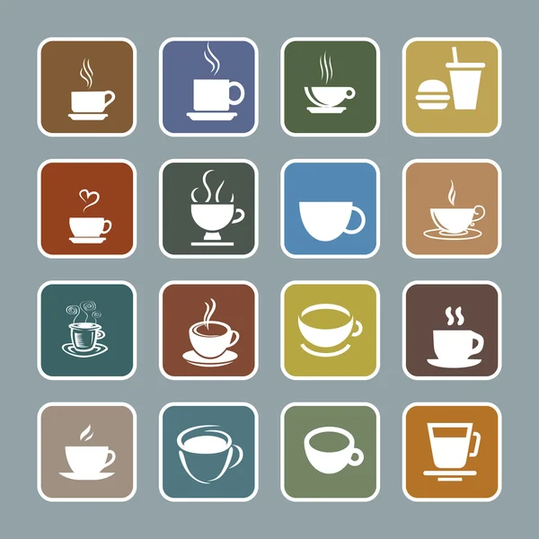 Cofe icons — Stock Vector