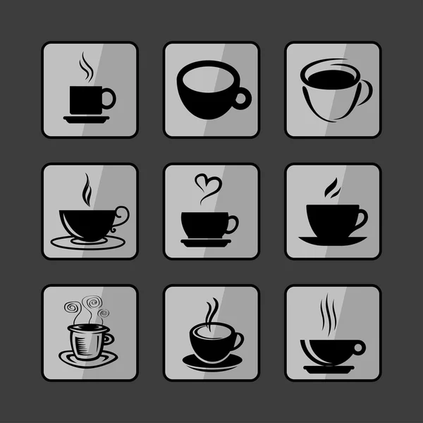 Cofe icons — Stock Vector