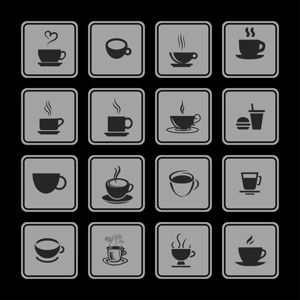 Cofe icons — Stock Vector