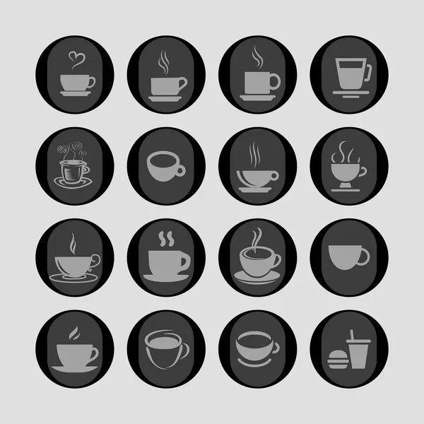 Cofe simgeleri — Stok Vektör