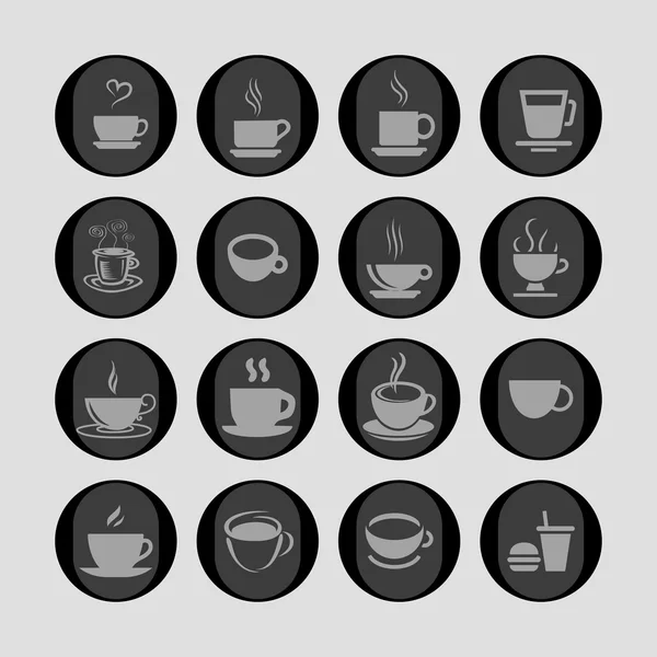 Cofe icons — Stock Vector