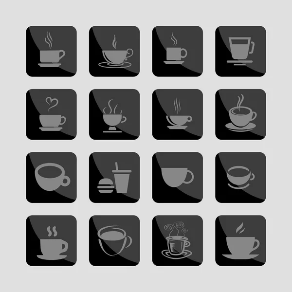 Cofe icons — Stock Vector