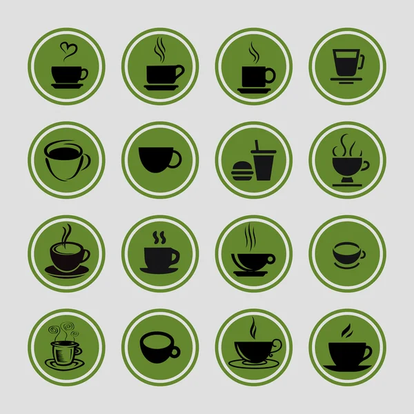 Cofe icons — Stock Vector