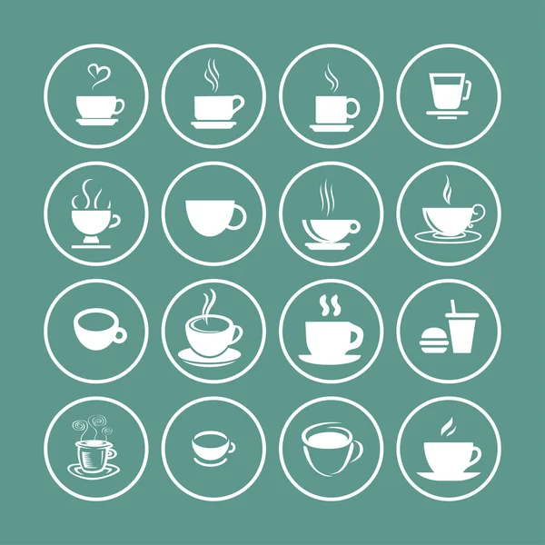 Cofe icons — Stock Vector