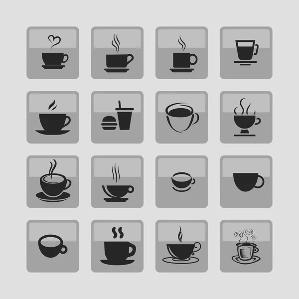 Cofe icons — Stock Vector