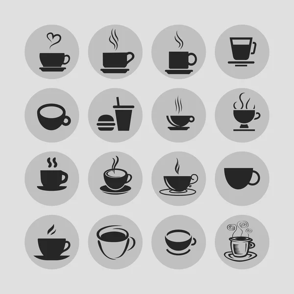 Cofe icons — Stock Vector