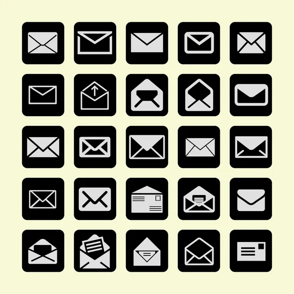 Mail icons — Stock Vector