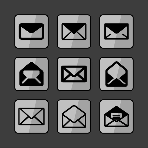 Mail icons — Stock Vector