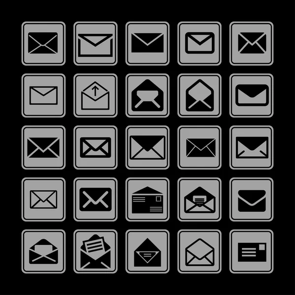 Mail icons — Stock Vector