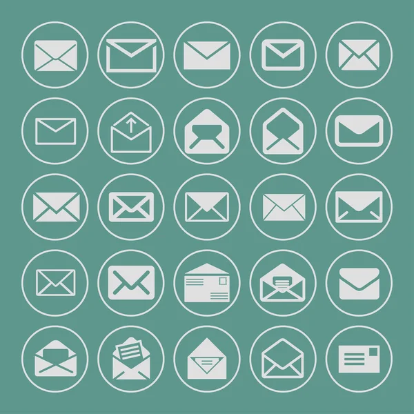 Icônes de courrier — Image vectorielle