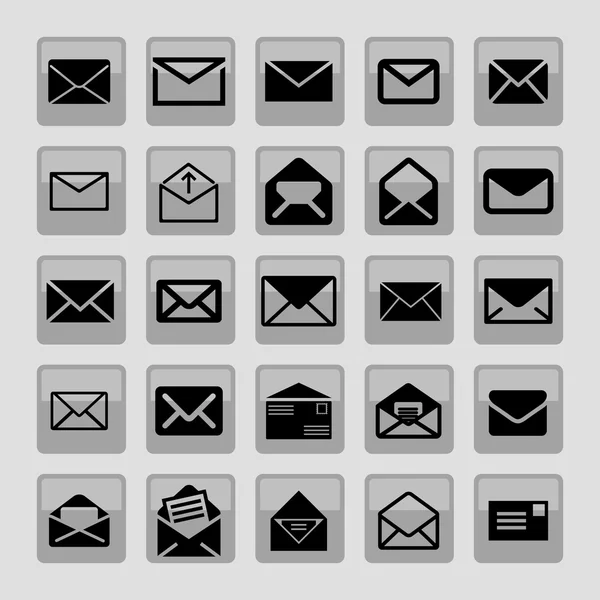 Iconos de correo — Vector de stock