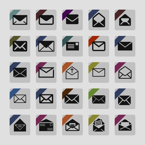 Iconos de correo — Vector de stock