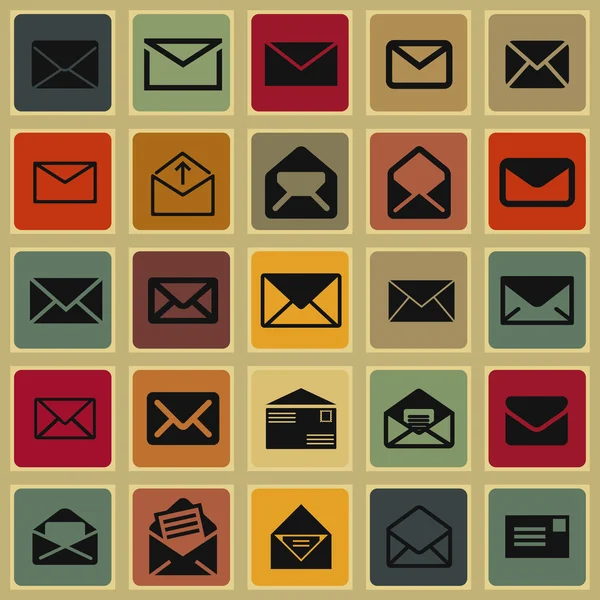 Icone della posta — Vettoriale Stock