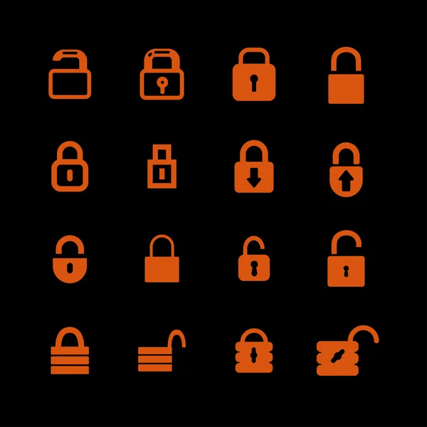 Lock icons — Stock Vector