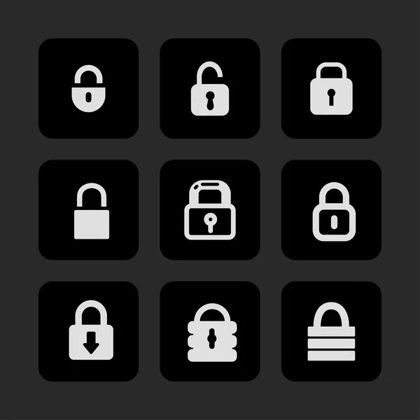 Lock icons — Stock Vector