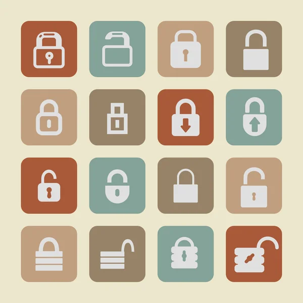 Lock icons — Stock Vector